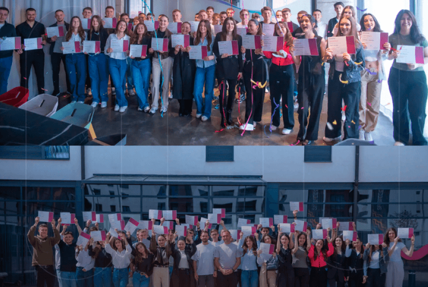 SPEEEX Education learners celebrating their certificates